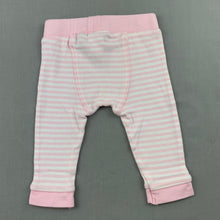 Load image into Gallery viewer, Girls Sprout, pink &amp; white soft cotton leggings / bottoms, GUC, size 00