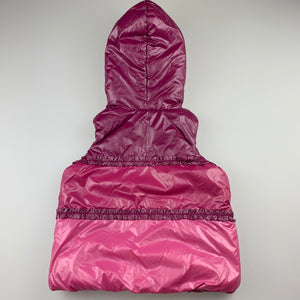 Girls Nickelodeon, Dora fleece lined hooded vest / jacket, EUC, size 2