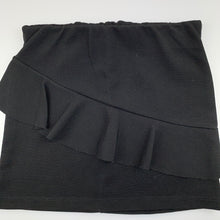 Load image into Gallery viewer, Girls Mango, black ribbed skirt, elasticated, EUC, size 4