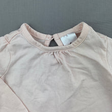 Load image into Gallery viewer, Girls Target, pale pink cotton long sleeve top, FUC, size 00