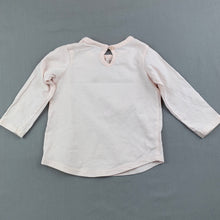 Load image into Gallery viewer, Girls Target, pale pink cotton long sleeve top, FUC, size 00