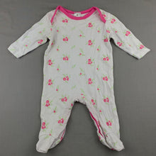 Load image into Gallery viewer, Girls Target, soft cotton floral coverall / romper, GUC, size 000
