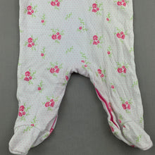 Load image into Gallery viewer, Girls Target, soft cotton floral coverall / romper, GUC, size 000