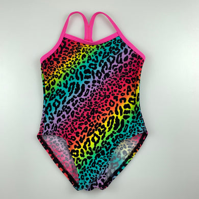 Girls Mango, bright colourful swim one-piece, EUC, size 1