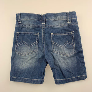 Boys Sprout, blue denim shorts, adjustable, GUC, size 1