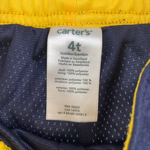 Girls Carter's, navy basketball style shorts, elasticated, GUC, size 4