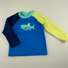 Load image into Gallery viewer, Boys Target, long sleeve rashie / swim top, shark, GUC, size 1