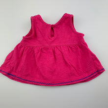 Load image into Gallery viewer, Girls Target, pink cotton summer top, embroidered, GUC, size 00