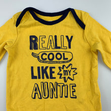Load image into Gallery viewer, Boys Carter&#39;s, yellow cotton bodysuit / romper, GUC, size 3 months