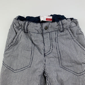 Boys Name It, lined cotton pants, adjustable, GUC, size 000