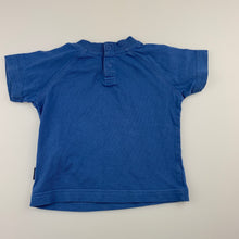 Load image into Gallery viewer, Boys Esprit, blue cotton t-shirt / top, fish, GUC, size 6 months