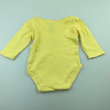 Load image into Gallery viewer, Boys Baby Baby, yellow soft cotton bodysuit / romper, dog, GUC, size 000
