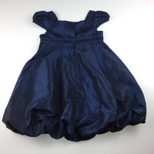 Load image into Gallery viewer, Girls Cherokee, navy satin effect formal / party dress, GUC, size 2