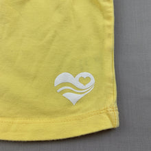 Load image into Gallery viewer, Girls Dymples, yellow tank top / t-shirt, heart, GUC, size 000