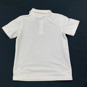 Boys Emerson, white polo shirt / top, EUC, size 4