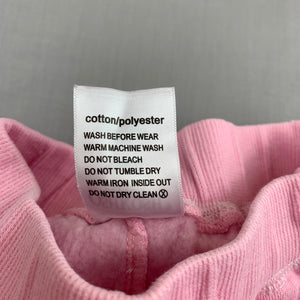 Girls Osh Kosh, pink fleece lined track / sweat pants, GUC, size 0