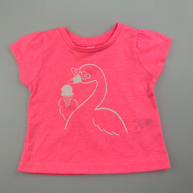 Girls Dymples, pink t-shirt / top, ice cream, EUC, size 000