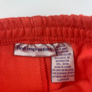 Girls First Impressions, coral fleece lined casual pants, NEW, size 00