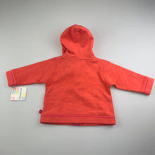 Load image into Gallery viewer, Girls First Impressions, coral fleece lined zip hooded sweater, NEW, size 00