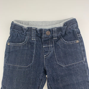 Boys Sprout, dark denim pants / jeans, elasticated, GUC, size 0