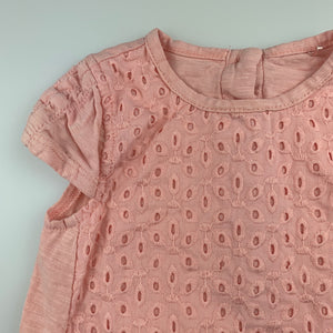 Girls Tu, pink cotton t-shirt / top, GUC, size 00