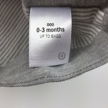 Load image into Gallery viewer, Boys Target, grey cotton formal / wedding vest / waistcoat, EUC, size 000