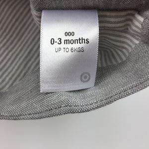Boys Target, grey cotton formal / wedding vest / waistcoat, EUC, size 000