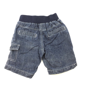 Boys Target, denim cargo shorts, elasticated, GUC, size 00
