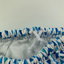 Load image into Gallery viewer, Unisex Rashoodz, blue &amp; white swim nappy / bottoms, EUC, size 000