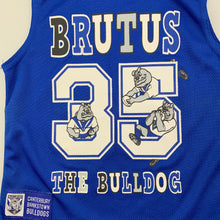 Load image into Gallery viewer, Unisex NRL Official, Canterbury Bulldogs Brutus t-shirt / top, EUC, size 1