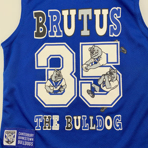 Unisex NRL Official, Canterbury Bulldogs Brutus t-shirt / top, EUC, size 1