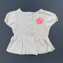 Load image into Gallery viewer, Girls Target, Baby, beige lightweight knitted cotton top, EUC, size 1