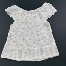 Load image into Gallery viewer, Girls Baby Baby, lightweight floral cotton t-shirt / top, sequins, EUC, size 00