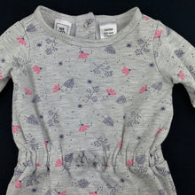 Load image into Gallery viewer, Girls Kids &amp; Co Baby, grey floral jumpsuit / romper, GUC, size 000