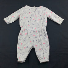 Load image into Gallery viewer, Girls Kids &amp; Co Baby, grey floral jumpsuit / romper, GUC, size 000