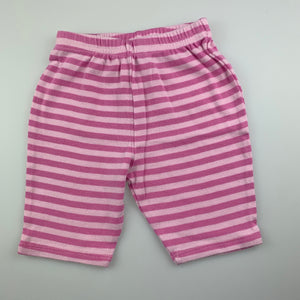 Girls H+T, pink soft cotton pants / bottoms, GUC, size 000