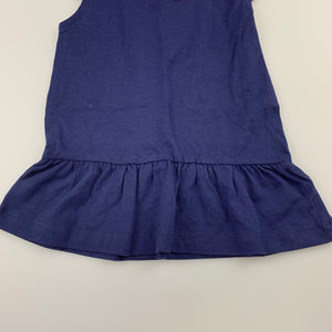 Girls All4Me, navy cotton casual dress, EUC, size 0