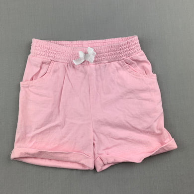 Girls Mix Baby, pink soft cotton shorts, elasticated, GUC, size 00