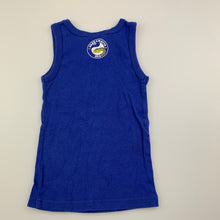 Load image into Gallery viewer, Unisex NRL Official, Parramatta Eels cotton tank top / singlet, GUC, size 2
