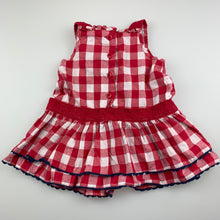Load image into Gallery viewer, Girls Target, checked cotton summer party dress, GUC, size 00