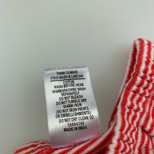 Load image into Gallery viewer, Girls Target, red stripe soft cotton bloomers / nappy cover, EUC, size 000