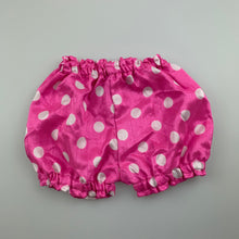 Load image into Gallery viewer, Girls By Special Occassions, pink spot shorts / bloomers, EUC, size 3 months