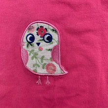 Load image into Gallery viewer, Girls Papoose Mini, pink stretchy t-shirt / top, bird, GUC, size 000