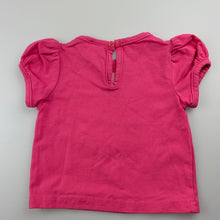 Load image into Gallery viewer, Girls Papoose Mini, pink stretchy t-shirt / top, bird, GUC, size 000