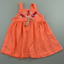 Load image into Gallery viewer, Girls Baby Berry, orange soft feel casual summer dress, EUC, size 00