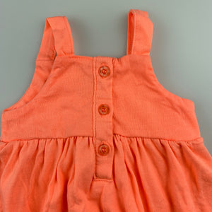 Girls Baby Berry, orange soft feel casual summer dress, EUC, size 00