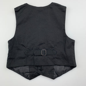 Boys Kids Stuff, black cotton waistcoat / vest, guitar, GUC, size 1