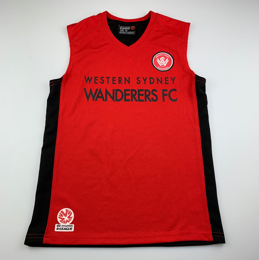 Boys A League Official, Western Sydney Wanderers FC jersey top, EUC, size 10