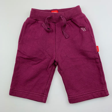 Girls Esprit, maroon fleece lined track / sweat pants, GUC, size 000