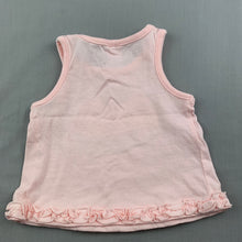 Load image into Gallery viewer, Girls Tiny Little Wonders, pink cotton tank top, heart, EUC, size 000